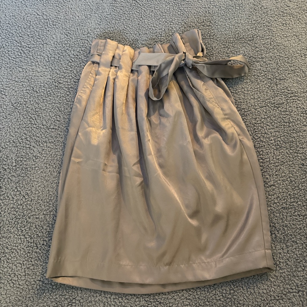 Chic Taupe A-Line Skirt